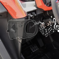 Under Dash Speaker Pods for RZR PRO XP 20-24, Dashboard Speaker Enclosure