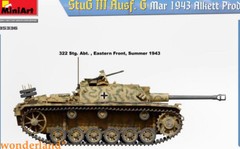 MINIART 35336 1/35 Scale StuG III Ausf. G March 1943 Alkett Prod Model Kit