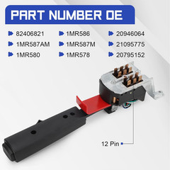 Turn Signal Switch for Volvo Kenworth Mack CV Models 12-Pin Multifunction Switch
