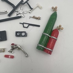 Junk Yard of Mixed scale Plastic Model Car Parts Tanks