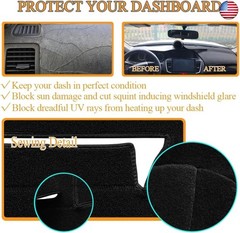 Yiz Dash Cover Mat Custom Fit for Nissan Kicks/Kicks E Power Dashboard Pad