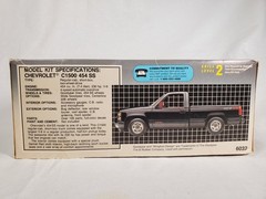 Vintage AMT ERTL 6032 Chevy C1500 454 SS 1/25 Started Project Model Kit