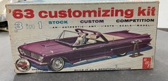 AMT 413 1963 Lincoln Continental Convertible Builder Annual Vintage KIT 1/25 McM