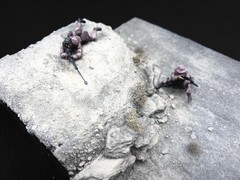 1/35 Scale Military Diorama Base Terrain Display Model Soldiers Figures Diecast