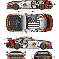 S.K. Decals SK24117 Ford Mustang GT4 Continental Tire SCC Mosport Decal Sheet