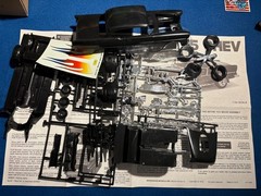 1/24 MONOGRAM 1955 CHEVROLET STREET MACHINE BLACK MODEL CAR KIT OPEN READ UT