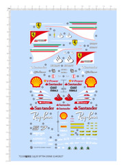 1/20 water slide decals for Ferrari SF70H 71138