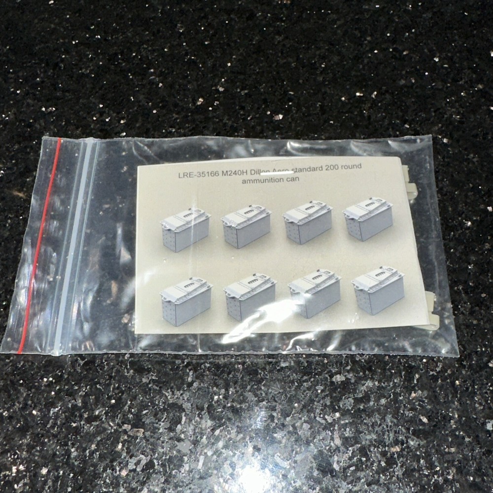 Live Resin 1/35 LRE-35166 M240H Dillon Aero Standard 200 Round Ammunition Can