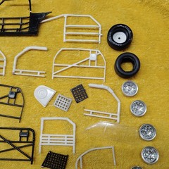 1/25 Vintage Junkyard Asstd Nascar Parts Lot Chevy Ford