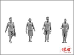Typ 320 (W142) Saloon with German Staff Personnel (Plastic model) 1/35 ICM 35539