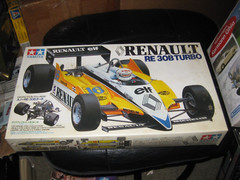 Sealed Renault RE 30B Turbo by Tamiya in 1/20 scale from 1983