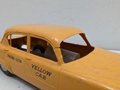 PMC 1954 Plymouth Belvedere Yellow Cab Taxi Dealer Promo Model Toy Car 4 Screw