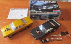 Monogram 1969 Dodge Super Bee 1/24 Lot of 2 Pro Street &Stock Built For Resto 69