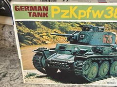 Vintage WW2 Model Kit German PanzerKampfwagen (PzKpfw) No. 212 Missing Pieces
