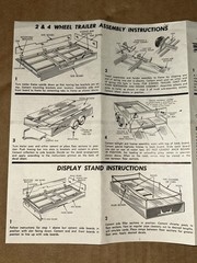 AMT 1960 Chevrolet Apache 3-in-1 Truck & Trailer Model Kit Instructions Sheet