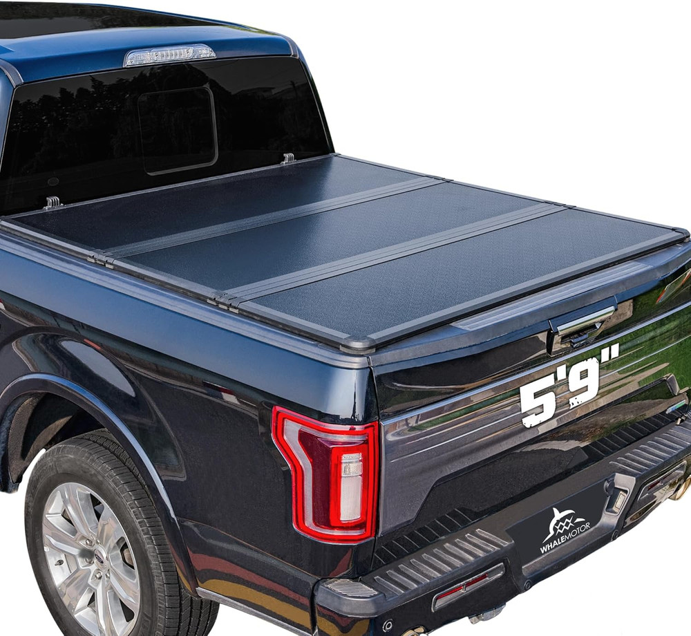 Hard Folding Truck Bed Tonneau Cover Compatiable with Chevy Silverado & GMC Sie
