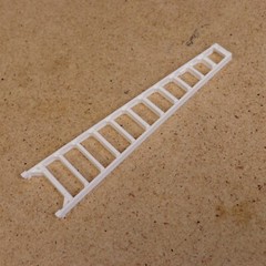 1/24-1/25 Scale 12ft Ladder for Model Car Shop, Garage, Diorama