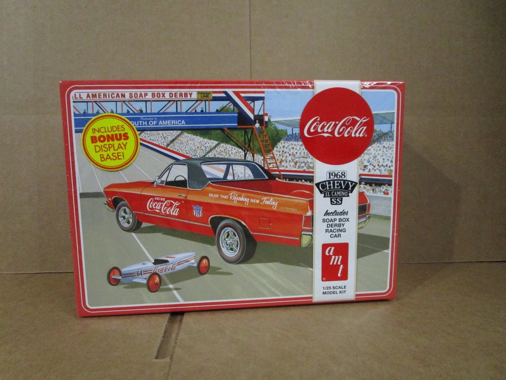 AMT/1362 1968 CHEVROLET ELCAMINO COCA COLA DERBY CAR 2 IN 1 KIT FREE SHIPPING
