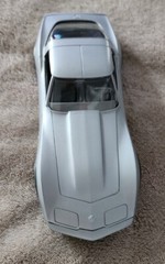 1978 Corvette Coupe Silver/Gray Tutone Dealer Promo Model Car With Box