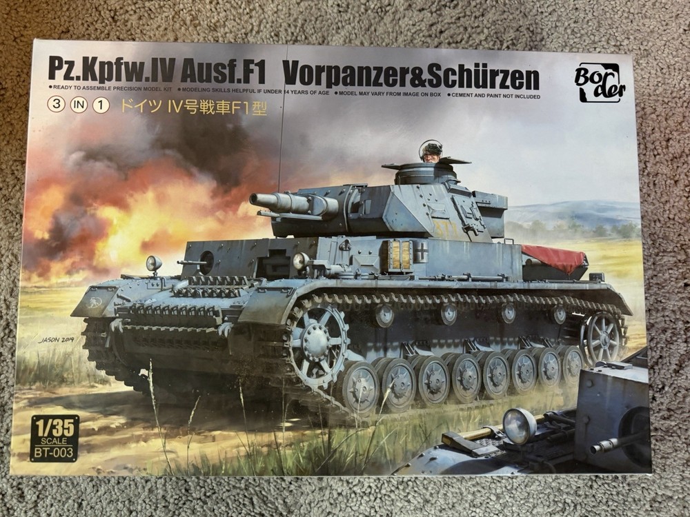 1/35 Pz.Kpfw.IV Ausf.F1 Vorpanzer & Schürzen “3 in 1” Border #BT-003 Sealed MISB