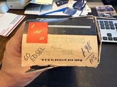 AMT Ford T-Bird Thunderbird 222 White/ Blue BOX ONLY RARE