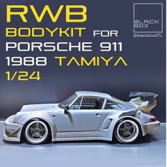3D Printed RWB BODY KIT for Porsche 1988 TAMIYA 1-24th