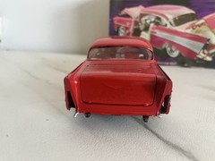 Revell Chevy Low Rider 1:25 Scale Model Kit Partially Built With Some Parts Box