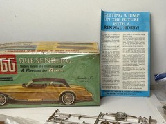Renwall 1/25th Scale 1966 Duesenberg Model Kit with Box