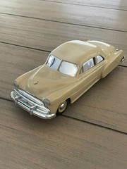 LOOK! 1951 Chevy Style Line Coupe Dealer Promo Car Bank – Beige