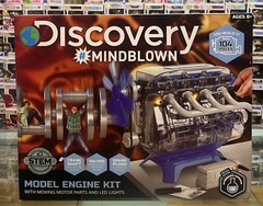 Discovery Mindblown Model Engine Building Kit 104 Pieces DIY STEM