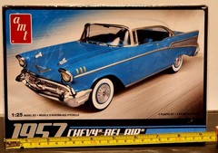 ’57 Chevy Bel Air AMT 1:25 NEW-OPEN BOX-FACTORY SEALED PARTS *US Seller*
