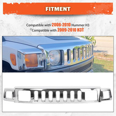 Front Grill Compatible with 2006-2010 Hummer H3 Hu1200101 15834196 Front Bumper