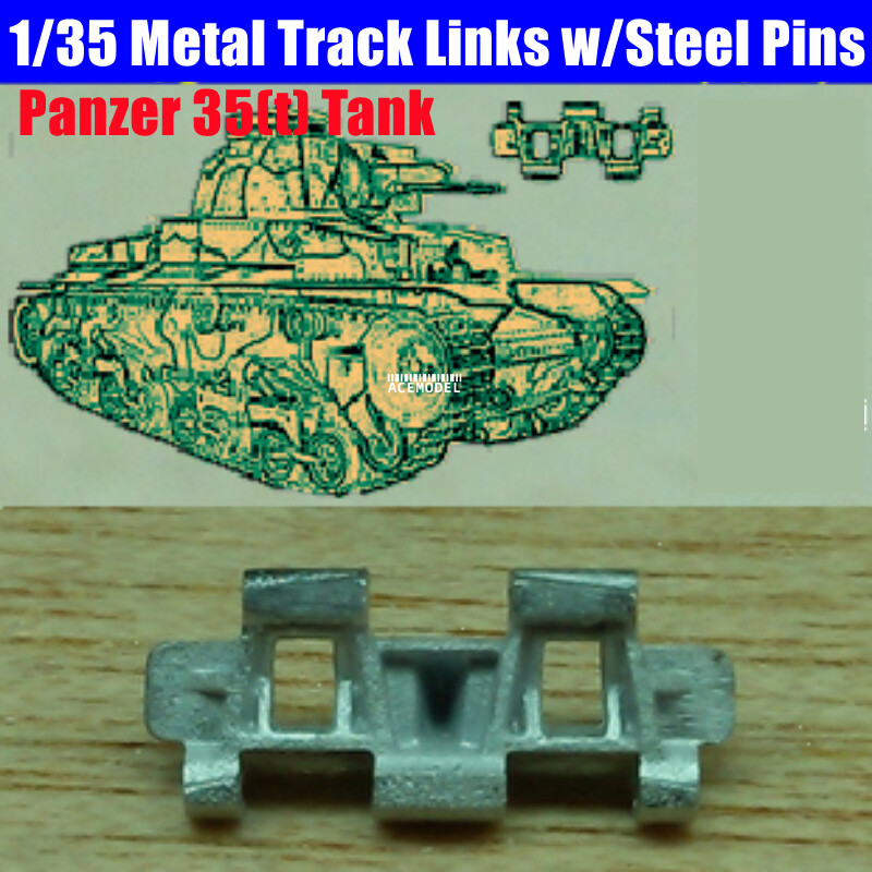 1/35 German Panzer 35(t) Light Tank Lead-tin Alloy Track Links w/Steel Pins