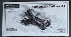 Encore 3501 Armored Car wz.34 1:35 Scale Model Kit 1/35 Camouflage Markings 1936