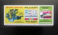 Vintage AMT ‘77 FORD PINTO CAR MODEL KIT 1/25 SCALE 1129M/12 NIOB FS Parts