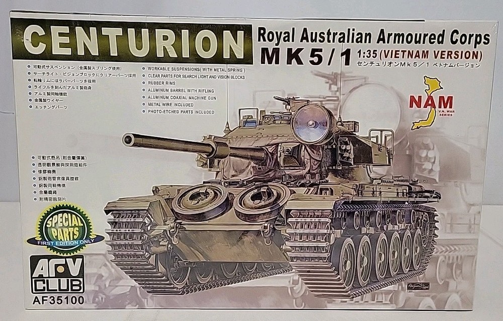 AFV Club Royal Australia Armoured Corps Centurion MK.5/1 Vietnam 1/35 Model Kit