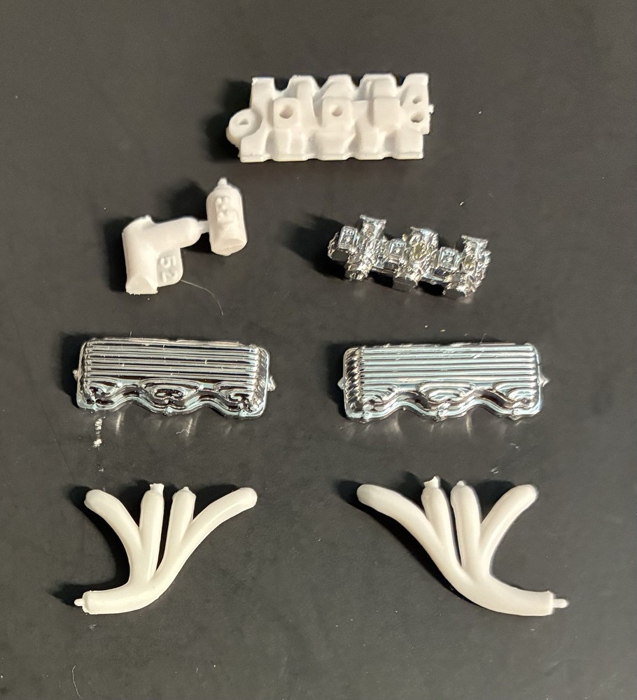 58 Chevy Impala TRI POWER OPTION 239 1649 AMT Model Car Parts COMBINE