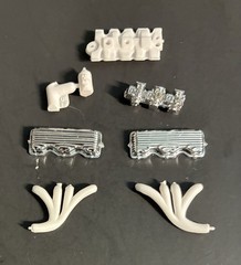 58 Chevy Impala TRI POWER OPTION 239 1649 AMT Model Car Parts COMBINE