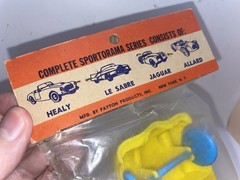 1951 Jaguar X120 Plastic Car 1/22 PAYTON PRODUCTS 610B Sportorama Tag Bag MIP