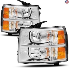 Headlight Assembly Compatible with 2007-2013 Chevy Silverado 1500, 07-14