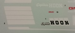 Wrecker Captain Hook 1979 GMC Tow Truck 1/25 Decal Sheet Waterslide Revell Model