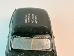 National Products Pot Metal 1949 Dodge Promo Car with Base Plate