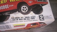 Lindberg Model car kit ” Little Red Wagon” 1965 Dodge hot rod truck Z159