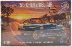 Atlantis 1955 Chevy Bel Air Hardtop – US Route 66 1:25 Scale Model Car Kit H1374