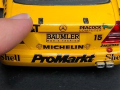 Pre-built AS-IS Unbranded Plastic Model Kit MERCEDES-BENZ AMG PROMARKT Yellow