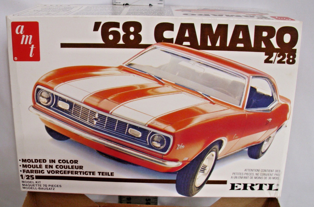 AMT 1968 CHEVY CAMARO HARD TOP MODEL KIT 1:25 BOXED 6559