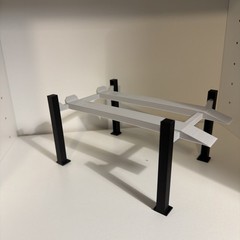 4 post model car lift 1:24 1:25 scale KIT Diorama In Black And Gray!! Paintable