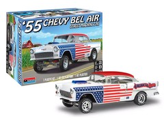 Level 4 Model Kit 1955 Chevrolet Bel Air Street Machine 2-in-1 Kit 1/24 Scale Mo