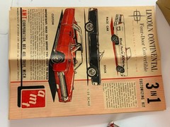 AMT 1961 Lincoln Continental Convertible Kit # K-411 Model built in Box 61