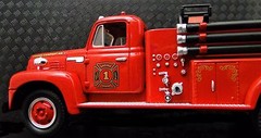 Fire Engine Truck Ford Pumper1Built Metal Model Car Vintage1940Pickup1950Wagon